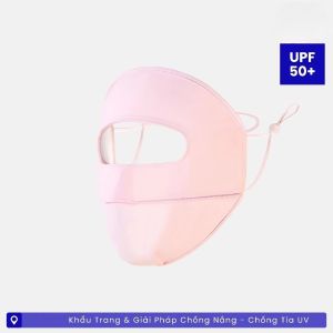 Khẩu Trang Che Mặt Chống Nắng UPF 50+ Che Trán – Chắn Bụi Chống Tia UV Khi Ra Ngoài