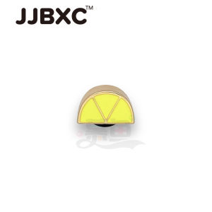 Phụ kiện giày kim loại JJBXC Charm khóa giày chéo phụ kiện giày hợp kim trái cherry dâu tây phụ kiện giày thời trang DIY