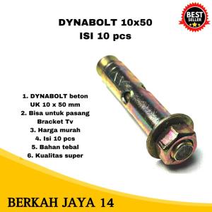 DYNABOLT 10X50 ISI 10 PCS 400BAHAN TEBAL HARGA MURAH BARANG BERKUALITAS PROMO PRODUK TERLARIS