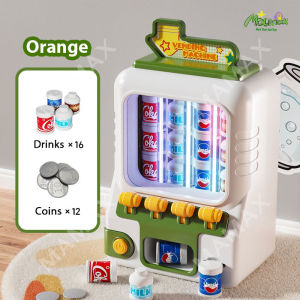 【SG Ready Stock】Large Size Kids Drink Vending Machine Toy★Coin Insert Pretend Play Set✅With Light & Sound✅Mini Beverage Dispenser✅2 Colors✅Christmas/Birthday Gift/Presents✅