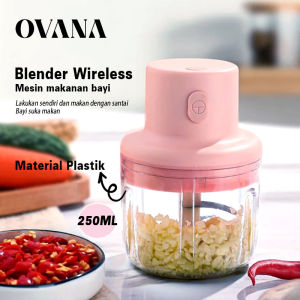 Blender Mini Pink Multifungsi USB Blender Bumbu Dapur Blender Makanan Bayi