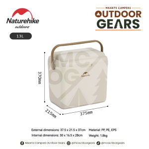 NATUREHIKE 24H Outdoor Antibacterial Cooler Box Beige