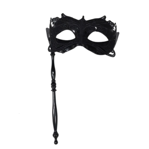 Delicate Handheld Masquerades Mask With Shimmering Peacocks Design Perfect For Carnivals Parties Breathable Lace Fabric