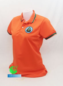 💥ราคาพิเศษช่วงแนะนำ💥เสื้อโปโลผ้าCoolTech สีส้ม สีน้ำเงิน กรมชลประทาน (ชาย/หญิง) ใส่แล้วเย็นมาก!!!