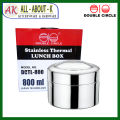 DOUBLE CIRCLE Stainless Thermal Lunch Box 800ml DCTL-800. 