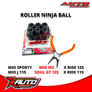 Roller Ninja Ball BRT Mio Sporty - Mio J - X ride ROLLER MIO KARBU Roler Ninja Ball BRT Black Diamond