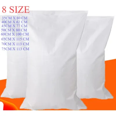 [Ready Stock] Extra Thick PP Woven Guni Bag | Waterproof & Reusable Plastic Gunny Sack | Heavy Duty for Sand Cargo Parcel Courier & Moving | [Size in cm]