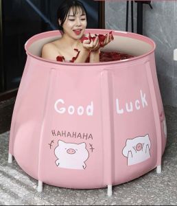 Bồn Tắm Gấp Gọn Minh Quân 3S Tự Bung Dành Cho Trẻ Em Và Người Lớn Ngâm Nước Ấm Ngâm Đá Dung Tích 150l