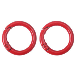 2/5pcs Colorful Metal Key Ring O Spring Clasps Openable Round Keyring Buckles For DIY Keychain Bag Clips Hook Connector Jewelry Making Accessories