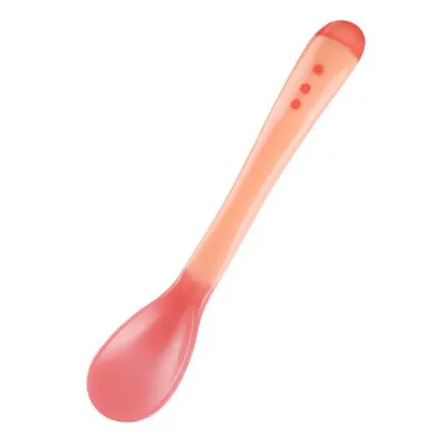 Sendok Makan Bayi Silikon / Sendok Makan Bayi Sensor Panas Sendok bayi silikon [VALEN]
