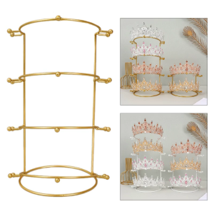 Queen Crown Stand Holder Bride Tiara Hair Accessories Adornment Tiara Headpiece Display Stand Rack for Home Showcase