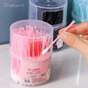 100pcs 2-in-1 Cotton Swab Ear Scoop Cotton Buds Dual-head Dual-function Use Cotton pads COD
