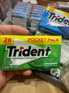 Kẹo Gum không đường Trident nhập khẩu chính hãng Thái Lan ( hộp 28 tép) giao vị ngẫu nhiên
