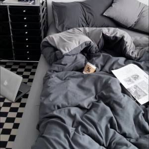 A Maternity-grade Soft Thickened Washable Bed Sheet Quilt Cover Four-piece Set Bed Student Dormitory Three-piece Set Bed Skirt Style 4LZD