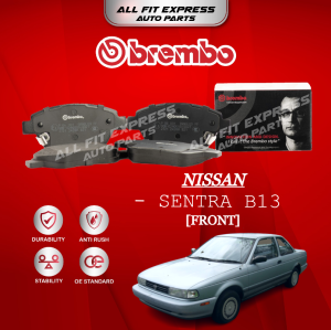 NISSAN SENTRA B13 FRONT (DEPAN) BREMBO BRAKE PAD 100% ORIGINAL AUTHENTIC PRODUCT (PRICE FOR 4 PCS)
