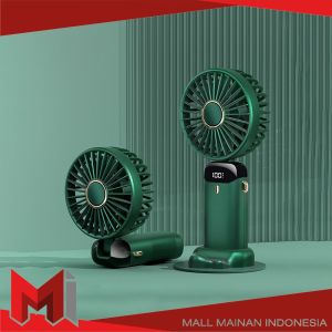 MallMainan-C1135 Kipas Angin Lipat Mini 5-Speed Wind Led Display dengan Aromaterapi USB 10000mAh