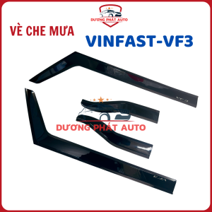 Vè che mưa xe Vinfast VF3 nhựa ABS hàng cao cấpchống nước vào xe ngày mưa gió