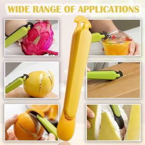 Orange Peeler Multifunctional Device Peeling Knife Easy To Use Open Reusable Creative Kitchen Fruit Vegetable Tools