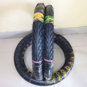 Sepasang Ban Motor Supra Kharisma Jupiter Smash Ukuran Depan 250 (70/90)Belakang 275 (80/90) Ring 17