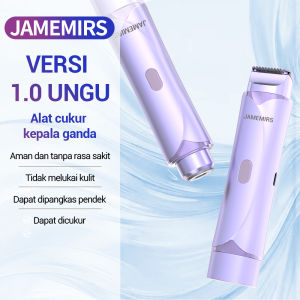JameMirs Electric Epilator Woman Cordless Hair Removal Depilator Shaver Body Leg Shaving Rechargeable Waterproof Double Head Painless Hair Trimmer For Bikini And Other Areas