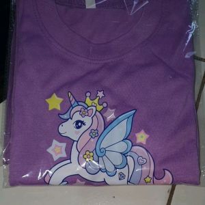 Kaos Anak Perempuan Kuda Pony Bahan Lembut