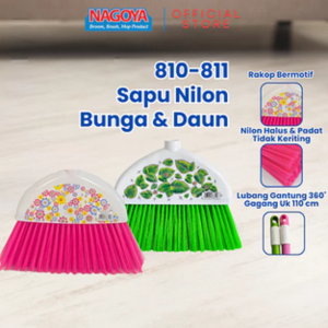 Nagoya Sapu Nilon Fleksibel Multifungsi Warna Cerah 810-811