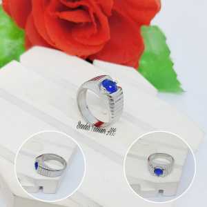 CINCIN COWO TITANIUM BATU BULAT MINIMALIS COLLOR LIST GARIS FASHION ANTI KARAT DAN ANTI LUNTUR (COD)