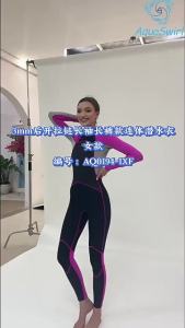 3mm Women Wetsuit Neoprene Warm Swimming Surfing Snorkeling Diving Equipment Swim Suit