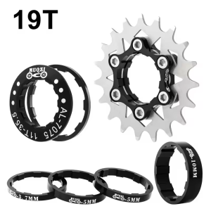 MUQZI Single Speed Cassette Cog Conversion Kit  16T 18T 19T 20T 21T 22T Bike Cassette Cog Wheel for Bicycle Speed Conversion