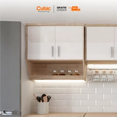Cubic Kitchen Set 2 Pintu Minimalis / Rak Atas Dapur / ELENA AVE KSA 2P