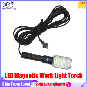 Handheld LED Car Inspection Lamp Magnetic Work Light Torch with Hook AC 220V 12.5W