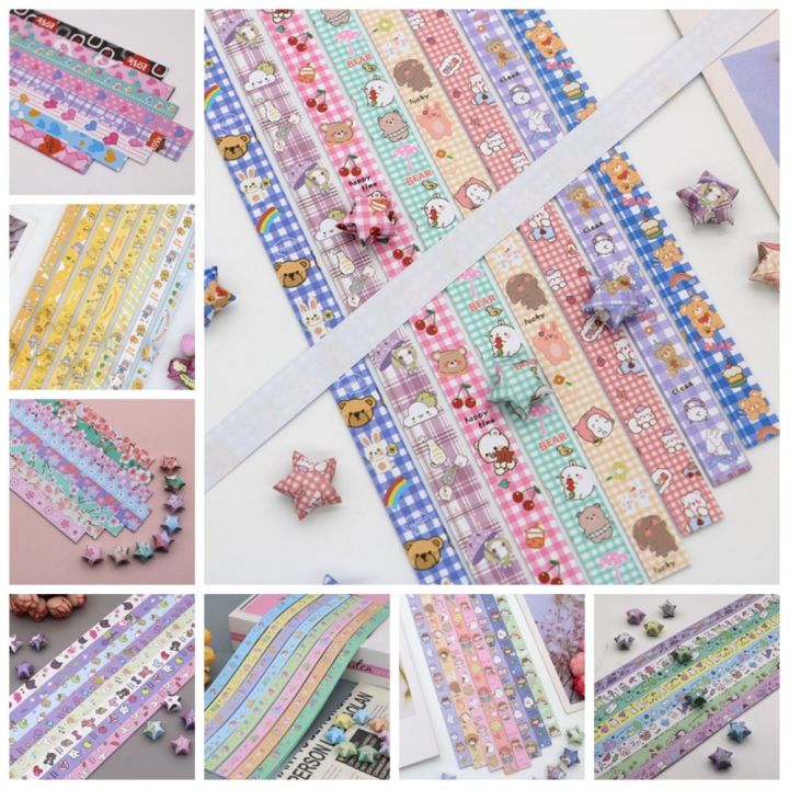 YOULLINGY Paper Craft Origami Stars Paper Handmade Star Paper Strips