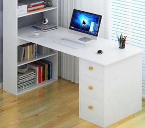 Bàn máy tính bàn văn phòng kết hợp với giá sách phong cách hiện đại 2X Decor-2X164