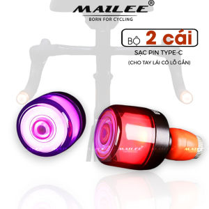 Đèn LED Gắn Lỗ Ống Tay Lái Xe Đạp BT-0601 cho đường kính lỗ 15-23mm Sạc Type-C 6 Màu Mai Lee An Toàn Ban Đêm - Mai Lee