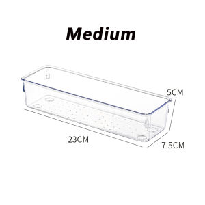 Acrylic Rules Clear Plastic Drawer Organizer Desk Trays Container Stationery Display Cosmetic Storage Box