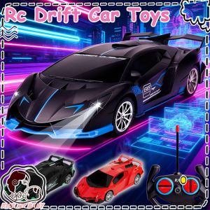 Rc Drift Car Remote Control Racing Toy Led Headlight High Speed Rechargeable Battery Home Play