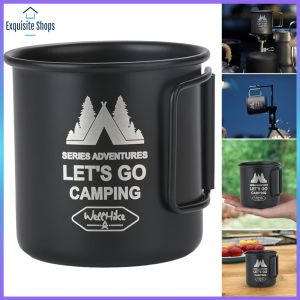 Versatile 300ML Camping Mug - Lightweight Aluminum Alloy for Tea Coffee and Beer Perfect for Hiking and Outdoor Use