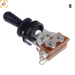 EOY 1Pc 3 Way Short Straight Guitar Toggle Switch Pickup Selector With Brass Hat For Electric Guitars Pickups Switch Control Parts