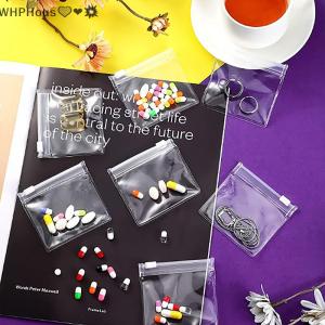 WP💓💛💖 5pcs Pill Pouch Bags Zippered Pill Pouch Reusable Clear Pill Bags Self Sealing Travel Medicine Organizer Storage