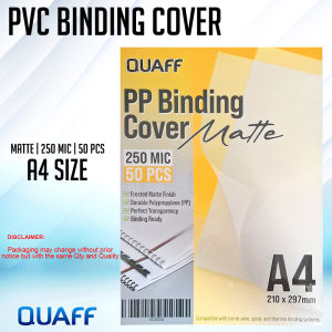 WPS PVC Binding Cover 200micron Short | A4 | Long (100/pack) | PP Frosted Matte Binding Cover A4 (50pcs)