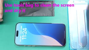 EGKimBa for iPhone 16 Pro Max Privacy Screen Protector 2 Packs Gradient Color Tempered Glass Bubble Free Easy Installation Auto Dust-Elimination Anti Blue Light