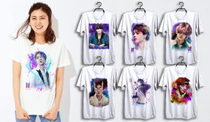 Korean Fashion Boyband Roundneck White Shirt