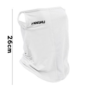 หน้ากากป้องกันแสงแดดคอระบายอากาศที่สะดวกสบายผ้าคลุมหน้าโพลีเอสเตอร์ไหมน้ำแข็งระบายอากาศฤดูร้อน