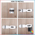 Sweet ตัวล็อคลิ้นชัก สายยู ตู้ ประตู อุปกรณ์ฮาร์ดแวร์ปรับปรุงบ้าน Padlock Door Latch Lock Hasp. 