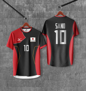 เสื้อฟุตบอลญี่ปุ่น เสื้อฟุตบอล japan พิมพ์ลายทั้งตัว JP-014