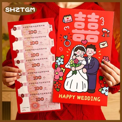 SHZTGM Creative Surprise Big Handbag New Year Red Envelope Birthday Red Pouch Chinese Traditional Lucky Money Pouch 2026 New Year Gifts