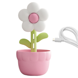 CHARRISSA Creative Flower Air Humidifier Cute 300ml Cool Mist Air Purifier Durable Portable Cool Fogger Bedroom Ornament