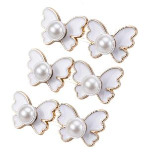 3Pcs Thời Trang Ngọc Trai Bướm Eo Thắt Chặt Clip Eo Điều Chỉnh Thắt Chặt Cho Quần quần jean rộng Phụ Kiện Phụ Nữ