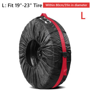 Car Spare Tire Cover Case Polyester Auto Wheel Tires Storage Bags Vehicle Tyre Accessories Dust-proof Protector Styling Universal 4Pcs Spare Tire Cover Case Polyester Car Tyre Storage Bags Automobile Tyre Accessories Auto Vehicle Wheel Protector