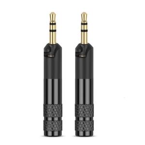 2Pieces 2.5mm 3 Pole Stereo Jack Earphone Plug Adapter for HD558 HD518 HD598 Headset DIY Connector